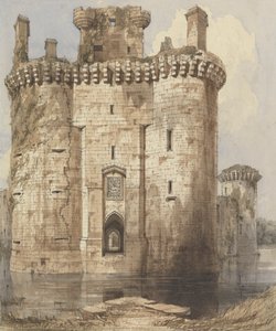 Caerlaverock Kalesi Giriş Geçidi ve Yan Kuleler by Robert William Billings