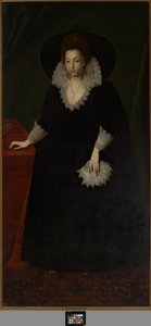 Frances Walsingham, Sir Philip Sidney'in karısı, c.1570-1632 (tuval üzerine yağlı boya) by Robert the Elder (attr. to) Peake