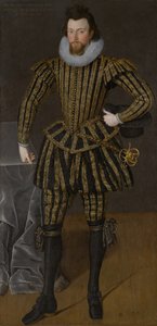 Bir Adamın Portresi, muhtemelen Sir John Scott (1564-1616), yaklaşık 1600-1605 (tuval üzerine yağlı boya) by Robert the Elder Peake