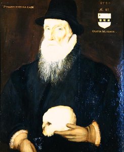 Sir Edward Grimston (1529-1610) Yaşlı Bir Adam olarak (tuval üzerine yağlı boya) by Robert the Elder Peake