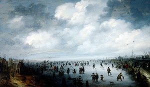 Bir Kış Manzarası by Robert van den Hoecke