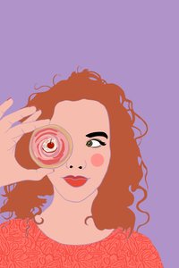 Cupcake Face, 2022 (dijital)