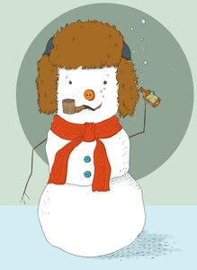 Happy Frosty, 2019 (dijital) by Roberta Murray
