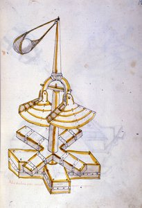 Savaş sanatı: askeri makinelerin incelenmesi. döner sapan makinesi, mühendis Roberto Valturio (1405-1483?)