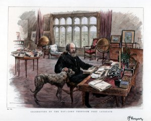 Alfred Lord Tennyson 1809-1892, şair ödüllü, 1884. by Roberts