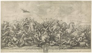 Büyük İskender ile Darius III arasındaki savaş by Robertus de Mol