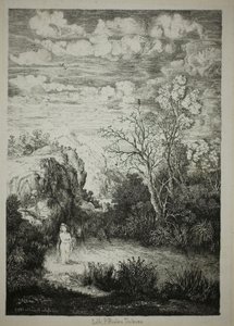 banyo yapan kadın ve zaman by Rodolphe Bresdin