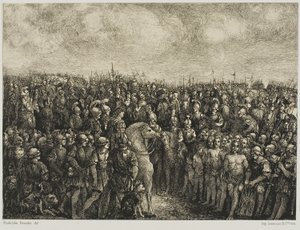 Sezar ve Tutsakları by Rodolphe Bresdin