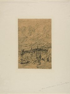 Dağlardaki Şehir by Rodolphe Bresdin