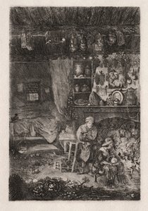 Flaman İçişleri, 1856-66. by Rodolphe Bresdin