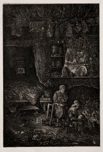 Flaman İçişleri, 1856. by Rodolphe Bresdin
