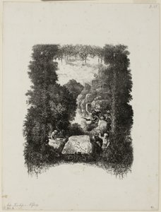 Hippolyte de Thierry-Faletans tarafından Masallar ve Masallar için Frontispiece by Rodolphe Bresdin