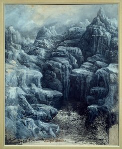 Les kayalar Gri yıkama ve beyaz guaj, Rodolphe Bresdin (1822-1885) 1884 Sun. 0.49x0.39 m Paris, Orsay Müzesi
