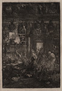 Moldova İçişleri, 1865. by Rodolphe Bresdin