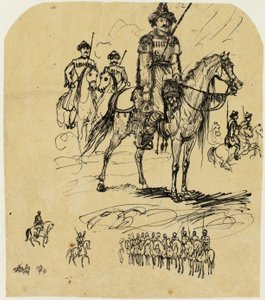 Rus Süvarileri by Rodolphe Bresdin