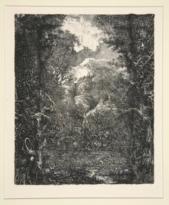 Bataklığın Ötesindeki Şehir (La Ville derrière la marecage) by Rodolphe Bresdin