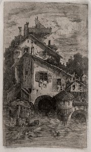 Değirmen, 1866. by Rodolphe Bresdin