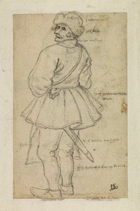Arkadan görülen adam (verso) by Roelandt Jacobsz and Bruegel Pieter the Elder Savery