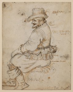 Oturan şehirli (rekto) by Roelandt Jacobsz. Savery