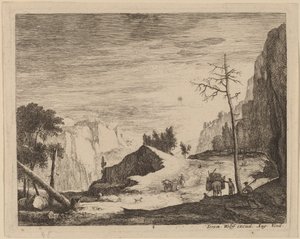 Arabalı Dağlık Manzara: pl.8 by Roelant Roghman and Melchior Küsel