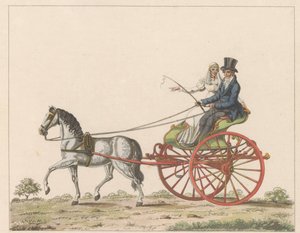 Hollandse sjees, yak. 1825 Een Hollandsche şezlong / Hollanda