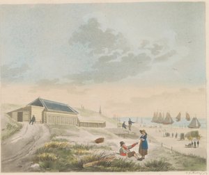 Scheveningen Plajı, yaklaşık 1825 Scheveningen