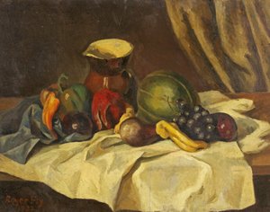 Natürmort - Sürahili Meyve by Roger Eliot Fry
