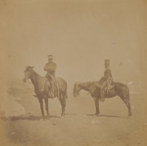 General Sir John Pennefather ve bir emir subayı, 1855 by Roger Fenton