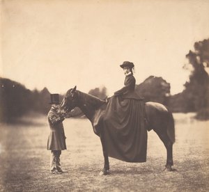 Atlı Kadın, 1850