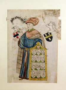 John Gedney, Şehir Alderman Cüppelerinde, c.1450 (kağıt üzerine suluboya) by Roger Leigh