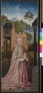 Dua eden bir adanan, c.1435 (gemide tempera ve yağ) by Rogier van der (workshop of) Weyden