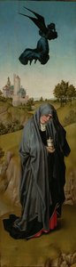 Aziz Mary Magdalene Çarmıha Gerilme Üç Parçası, c. 1440 by Rogier van der Weyden