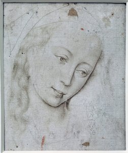 Bakire kafası. Rogier (Roger) Van Der Weyden (1400-1464) Ec. Alev. by Rogier van der Weyden