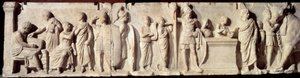 Antik Roma: Domitius Ahenobarbus olarak bilinen kabartma, bir nüfus sayımı bölümü: vatandaşların kaydı ve tanrı Mars