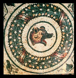 Ayı Başı, Roma mozaiği, 4. yüzyıl başı (mozaik) by Roman