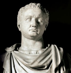 Vespasian Büstü (Titus Flavius Vespasianus) (MS 9-79) Roma İmparatoru Roma, musei capitolini - İmparator Flavius Vespasian