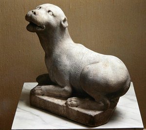 Canem Mağarası, Köpekten Sakının (mermer) by Roman