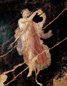 Ziller ile dansçı (fresk by Roman