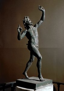 Dans eden faun, bronz heykel, MÖ 2. yüzyıl by Roman
