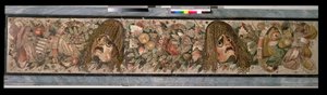 Faun Evi, Pompeii'den tiyatro maskelerini gösteren dekoratif panel (mozaik) by Roman