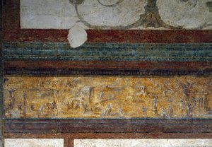 Tablinum'dan bir friz detayı, MÖ 40-20 (fresk) by Roman