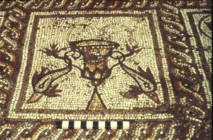 Yunus mozaiği, Insula XXVIII, Bina 3, MÖ 2. yüzyıl (mozaik) by Roman