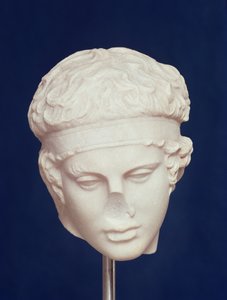 Diadumenos başı (mermer) (ayrıca bkz. 293766) by Roman