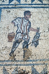Roma bahçesindeki avcı (mozaik) by Roman