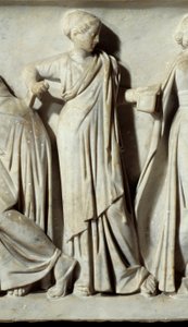 La muse Calliope, Sarcophagus des Muses