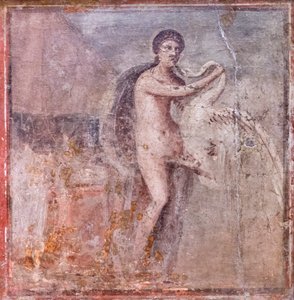 Leda ve Kuğu, MS 50-79 (fresk) by Roman