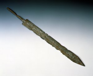 Newstead'deki Roma bölgesinden gladius lejyoner kılıcı, Melrose, MS 80-100 (bronz) by Roman
