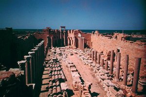 Leptis Magna, Labdah (kireçtaşı) (fotoğraf) by Roman
