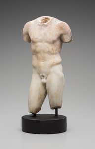 Çıplak erkek gövde (mermer) by Roman