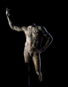 Bir Cetvel Portresi, MS 200-225 (bronz) by Roman